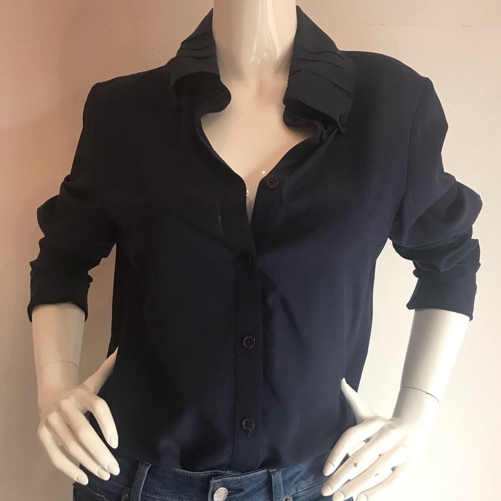 Dress Shirt Bodysuit with Removable Scarf Tie